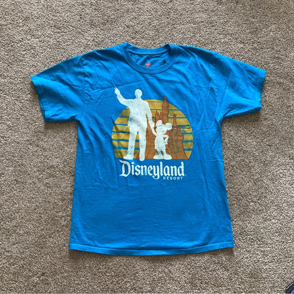 Blue Disneyland Partners Statue T-shirt